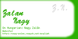 zalan nagy business card